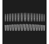 Formes De Clou Pour Extension - 240pcs Boîte De Pointes À Ongles En Transparent | Sans Plateau En Papier, Échelle De Chien Mince Sandwich Ovale Extensions D'art De Nalif