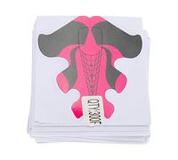 Formes de Clous de Sculpture pour les Extensions de Gel Acrylique et UV - 100pcs Trays en Papier d'extension - Design de Mode pour les Ongles Précis avec Marques de Mesure