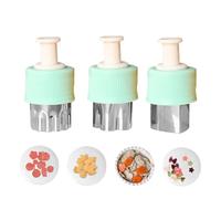 Formes de coupe-aliments pour - Ensemble de coupe-biscuits et de sandwich 3 pcs, moules de légumes amusants, conception en acier inoxydable sûr, facile à utiliser | Mini de pâtisseries délicie
