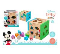 Formes de cubes en bois Disney Mickey Minnie Woomax