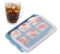 Formes de glace pour le congélateur-Mini cube à glace avec couvercle pour l'élimination | Récipients à glaçons colorés réutilisables pour glace sèche, idéal pour whisky, cocktails, réfr