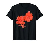 Formes de Plantes de bégonia Rouge Mania T-Shirt Graphique avec Valeur