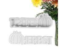 Formes de silicone de formes de versement automne - motifs de récolte de hérisson de | Facilement en forme de socle de bougies PLASTER HARZ | Formulaire de cuisson flexible DIY Formulaire d