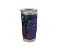 FORMES DE VIE ÉCRITES EN SYMBOLES JAPONAIS. BITMAP Gobelet isotherme en acier inoxydable double paroi