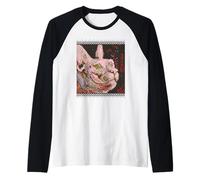 Formes DE Vie ÉCRITES en Symboles Japonais. BITMAP Manche Raglan