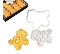 Formes d'Emporte-Pièces | Mignon Anti-Adhésif Imprimé en 3D,Emporte-Pièce Cheval pour l'Année du Cheval | Pour Pâte à Biscuits Cuisine Maison Fête Nouvel An Printemps Débutants