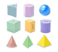 Formes d'enseignement 3D pour l'enseignement, blocs de motifs définis | Motif coloré 3D bloquant fixe | Manipulations amusantes pour la salle de classe, professeur de mathématiques multifonctionnel