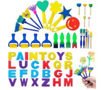 Formes d'éponge pour la Peinture des | Jouet Artistique en Mousse pour Dessiner | Pinceaux éponge pour Garçons,pour Les Filles Garçons Maison Asile Bricolage Art Artisanat