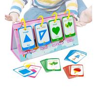 Formes des cartes d'apprentissage colorées, cartes flash pour | Jeu d'éducation cognitive double face pour enfants