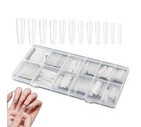 Formes d'Extension d'Ongles 240 Pièces de Pointes Press-On Transparentes