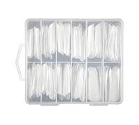 Formes d'extension d'ongles transparentes assorties résistantes aux fissures | Formes d'ongles pour femme, mère, petite amie, professionnelle, salon à domicile, studio, usage quotidien