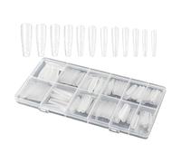 Formes D'Ongles Acryliques 240 Pièces Moule Artistique Transparent | Ensemble d'Extensions Pour Femmes Orteils Maison