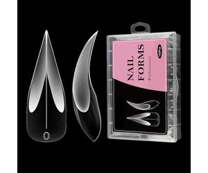 Formes d'ongles incurvées - Outils sculpturaux réutilisables, modèles de forme de manucure faits à la main, accessoires d'extension d'ongles précis, kits d'art en acrylique portables à faire soi-même