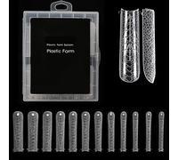 Formes d'ongles pour extension en gel - Couverture complète - 12 tailles améliorées - Convient pour les salons de beauté et l'art pour débutants