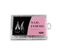 Formes d'ongles pour extensions de gel, couverture complète, moule ABS avec échelle graduée, outil professionnel en acrylique pour nail art, haute transparence, pointes d'ongles hautement