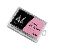 Formes d'ongles pour extensions de gel, moule ABS à couverture complète avec échelle graduée, outil professionnel en acrylique pour nail art, formes d'extension d'ongles hautement transparentes pour