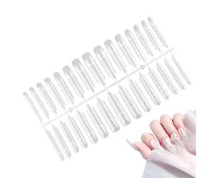 Formes D'ongles Réutilisables - Moule Transparent Pour Manucure Française | Kit D'extension D'ongles Professionnel À Faire Soi-même, Pour Ongles En Gel Acrylique, Salon De Maison, Voyage D'affaires, P