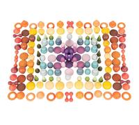 Formes en bois colorées 168 pcs