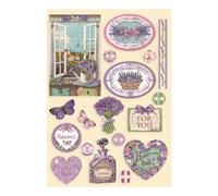 Formes en bois colorées de Provence - Stamperia