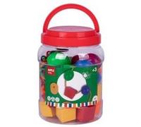 Formes enfilables plastique x36 Rouge G