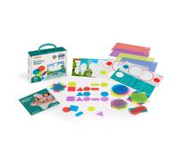 Formes géométriques phosphorescentes bleu TU