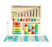Formes Jouet de Tri - Perles Sensorielles En Bois Jeu De Correspondance Labyrinthe - Jouet De Développement De Motricité Fine Pour À La Maison, Sur Le Chemin Et L'école