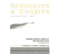 Formes Modulaires Et Transcendance - Colloque Jeunes