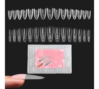 Formes pour extension d'ongles 240 pièces transparentes | Doubles formes d'ongles pour manucure quotidienne personnelle en salon de beauté et coiffure