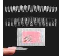 Formes Pour Extensions D'Ongles Moule Transparent 240 Pièces | Forme De Système Double d'Ongles À Couverture Intégrale Destiné À La Manucure Quotidienne, Aux Soins De Beauté À Domicile,