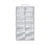 Formes Pour Ongles,120 Pièces Forme Transparente Pointes Artificielles Avec Échelle - Kit D'Extensions D'Ongles,Pour Femmes Constructeur Faux Doigts Orteils Beauté Soins Personnels Maison