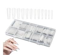 Formes Pour Ongles En Acrylique,240 Pièces Moule Transparent Autocollant - Moules d'Extension Pointes Réutilisables - Pour Utilisation Domestique Soins de Beauté Personnels pour Femmes Ongles Artifici
