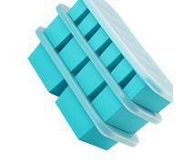 Formes réfrigérées en silicone de grande taille avec fermeture sécurisée et base stable, idéal pour les soupes, les boissons mélangées et les restes, plateau de congélation multi-compartiments