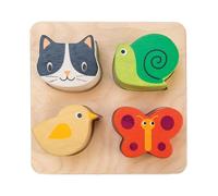 Tender Toys puzzle avec bois de forme junior 14 x 14 x 4 cm Multicolore G