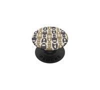 Formes Totem géométriques Modernes du Milieu du siècle - Marron, crème PopSockets PopGrip Adhésif