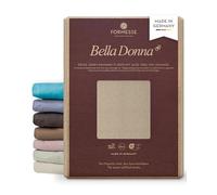 Formesse Bella Donna Jersey. Drap-housse élégant en jersey 180 x 190 - 200 x 220 cm - Jusqu'à 30 cm de hauteur - 97 % fil de coton, 3 % élasthanne, aloe vera et huile d'argan - Champagne