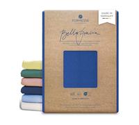 Formesse Bella Gracia Drap-housse en jersey 180 x 190 - 200 x 220 cm - Jusqu'à 25 cm de hauteur - 97 % coton compact - Fabriqué en Allemagne - Drap de lit avec élasthanne - Couleur bleu roi