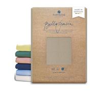 Formesse Bella Gracia Drap-housse en jersey, 97 % coton 3 % élasthanne, Champignon, 140 x 200 - 160 x 220 cm
