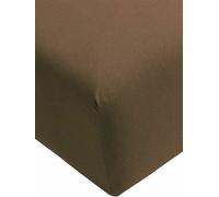 FORMESSE Drap-housse en jersey Bella Donna 180/200 cm - 200/220 cm (Truffe) marron