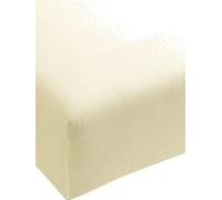 FORMESSE Drap-housse en jersey Bella Donna 90/190 cm - 100/220 cm (Blanc laine) beige