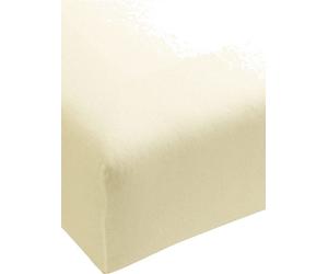 FORMESSE Jersey-Spannleintuch Bella Donna 90/190 cm - 100/220cm (Wollweiss) beige