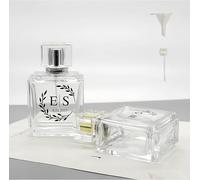 FormeyOneou Bouteille de parfum rechargeable personnalisée de 50 ml, atomiseur de parfum en verre transparent, bouteilles de parfum vides gravées, cadeau de mariage, cadeau personnalisé de fête des