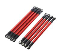 FORMIAHA Voiture Rc 1/10 mm, empattement télécommandé, Voiture d'escalade en Alliage d'aluminium, Tige de Traction complète Scx10 313 Trx4, Accessoires de Mise à Niveau, 9004(Rot)