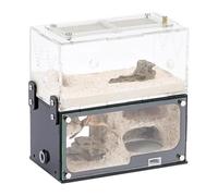 Formicarium pour Fourmis, Formicarium de Fourmi en Acrylique Transparent Extensible avec château d'eau et Ports d'observation 15 cm