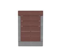 Formidra - DS-Base-CF - Caillebotis pour Douche d'extérieur - Coloris Dark Coffee - Résiste aux UV, température de - 30°C à + 70 ° C, à l'eau et aux moisissures et aux termites