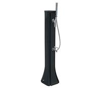 Formidra Douche solaire Happy Go 23L – Polyéthylène HD, douchette amovible, rince-pieds – Anthracite