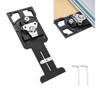 FormiPow Rail de Guidage carré en Métal, Jauge à onglet réglable multi-angles pour scie à rail carré avec butée d'angle de -60 ° à 60 ° en Acier Inoxydable compatible avec Makita Festool