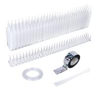 FORMIZON 5 m Pic Anti Pigeon, Pique Anti Pigeon Balcon, Anti Pigeons pour Balcon Kit, Repulsif Oiseaux Pic Anti Chat, pour Moineaux Corneilles Chat, avec Bande Répulsive Anti Oiseaux (Blanche)