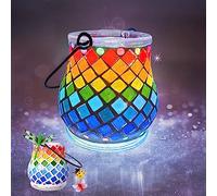 FORMIZON Kit d'artisanat de Lanterne, Kit Creatif Jeux fille Bricolage, Mosaïque Art Kit, Kits D'artisanat Créatif, Mosaïque Décoration pour Adultes Enfants Jouets, Idées Cadeaux pour Filles Garçons