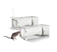 FORMIZON Piège de Capture, 2Pcs Cage Réutilisable Piège à Rats pour Attraper Les Souris et Autres Rongeurs de Taille Similaire