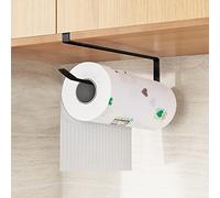 FORMIZON Porte Essuie Tout, Porte Sopalin sans Percage Porte Rouleau Papier Cuisine, Supports pour Papier Essuie Tout de Papier sans perçage pour Cuisine et Salle de Bain (Noir)